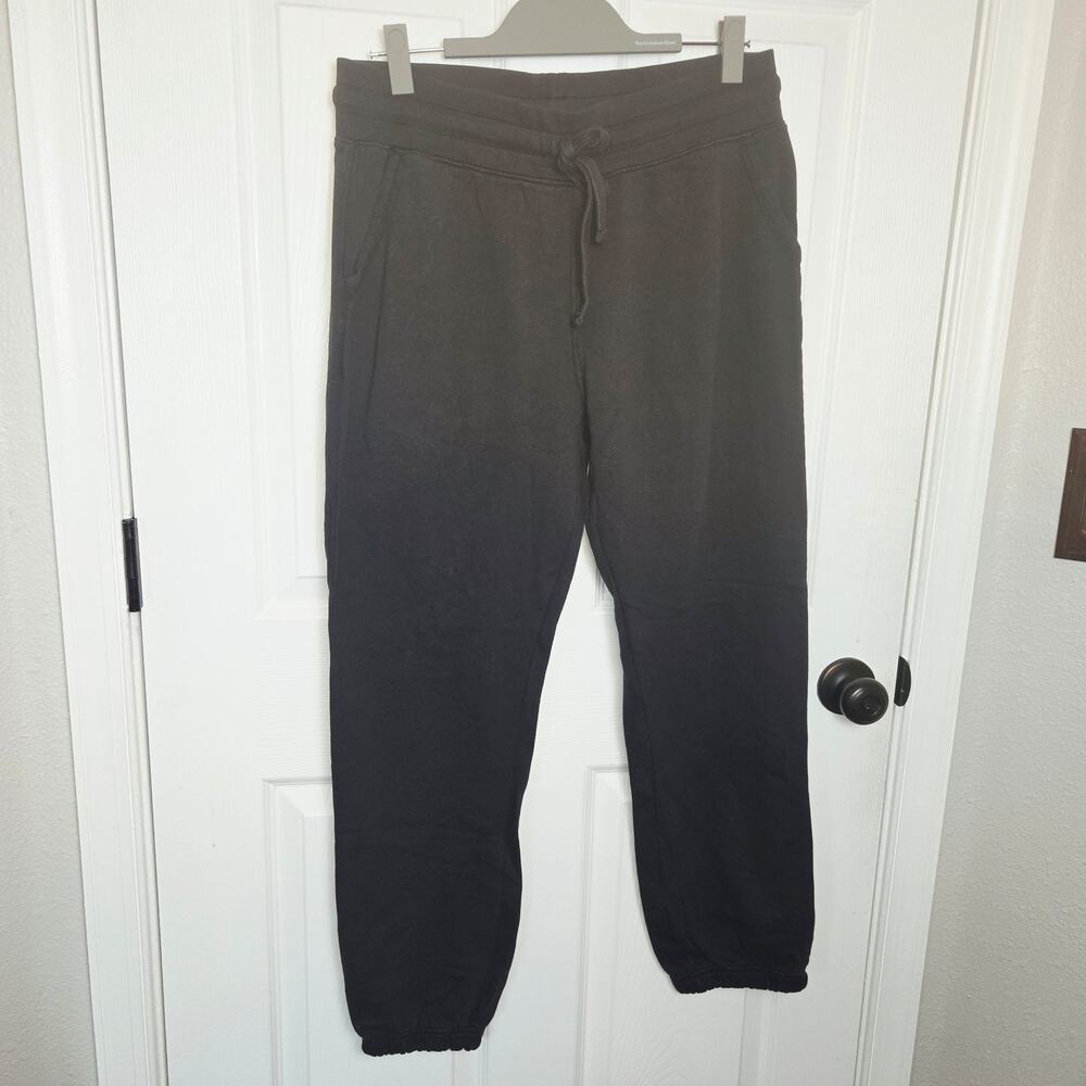 Pact Pants Womens L Black Knit Jogger Elastic Waist Drawstring Pockets Lounge